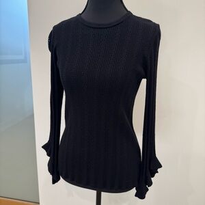 Elegant Black Knit Top